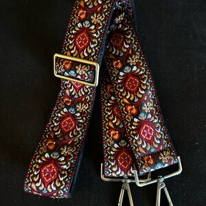 Embroidered purse strap